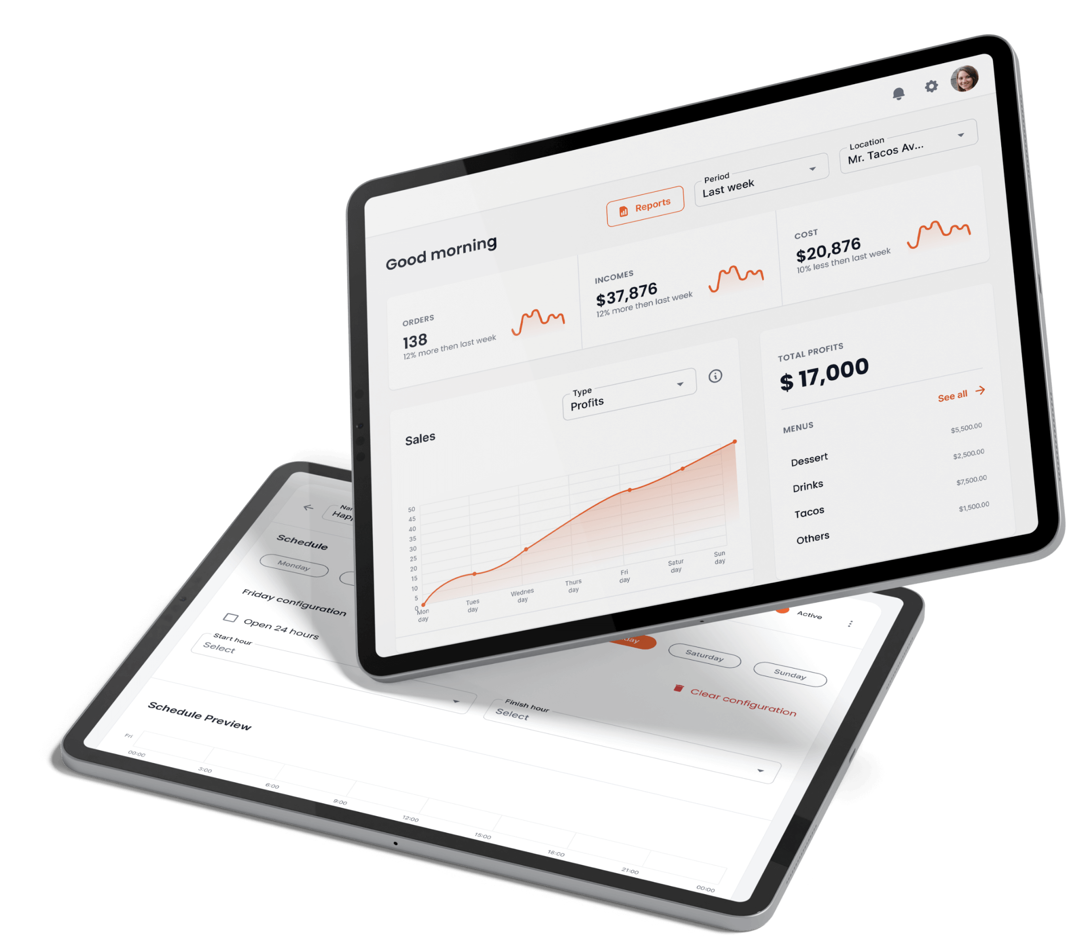 Admin Panel Eatsy Orders, Management your business