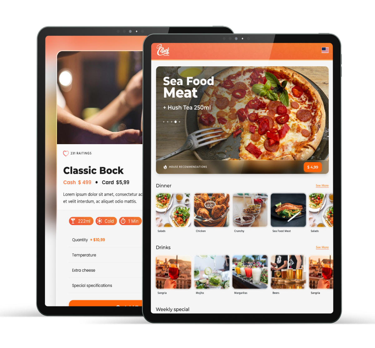 Create a visual experience that facilitates choice and increases sales, without the barrier of a QR Code, ideal for all customers at the table.